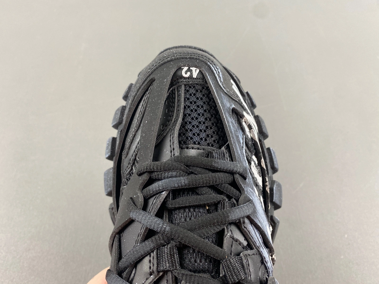 Balenciaga Men's Blue Track Signature Sneaker
