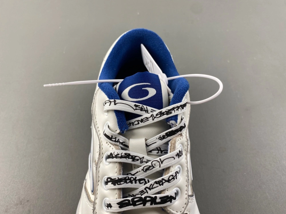 Balenciaga Men's Hamptons Worn-out Sneaker in White