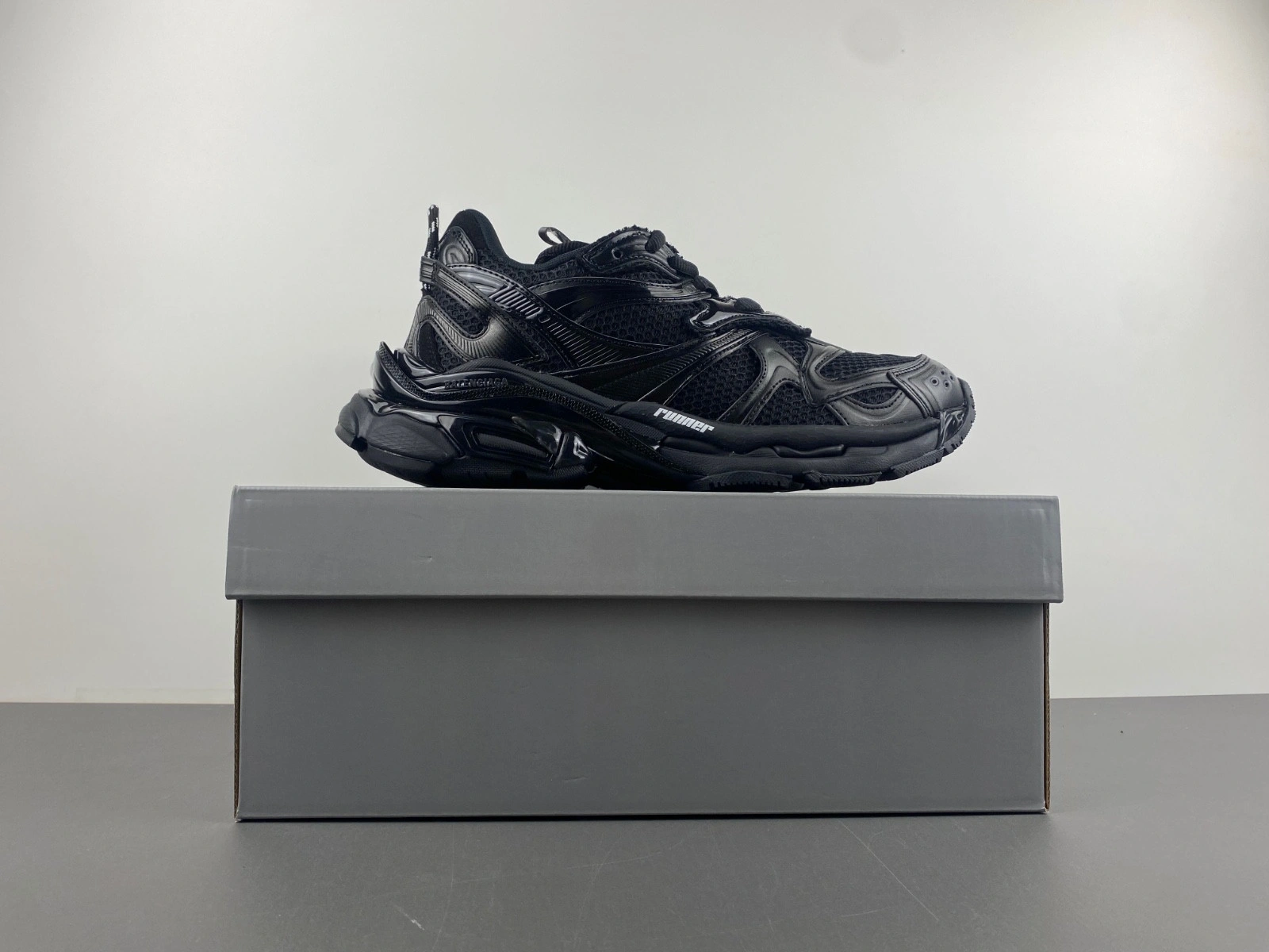 Balenciaga Men's Runner 2.0 Sneaker in Matte Black