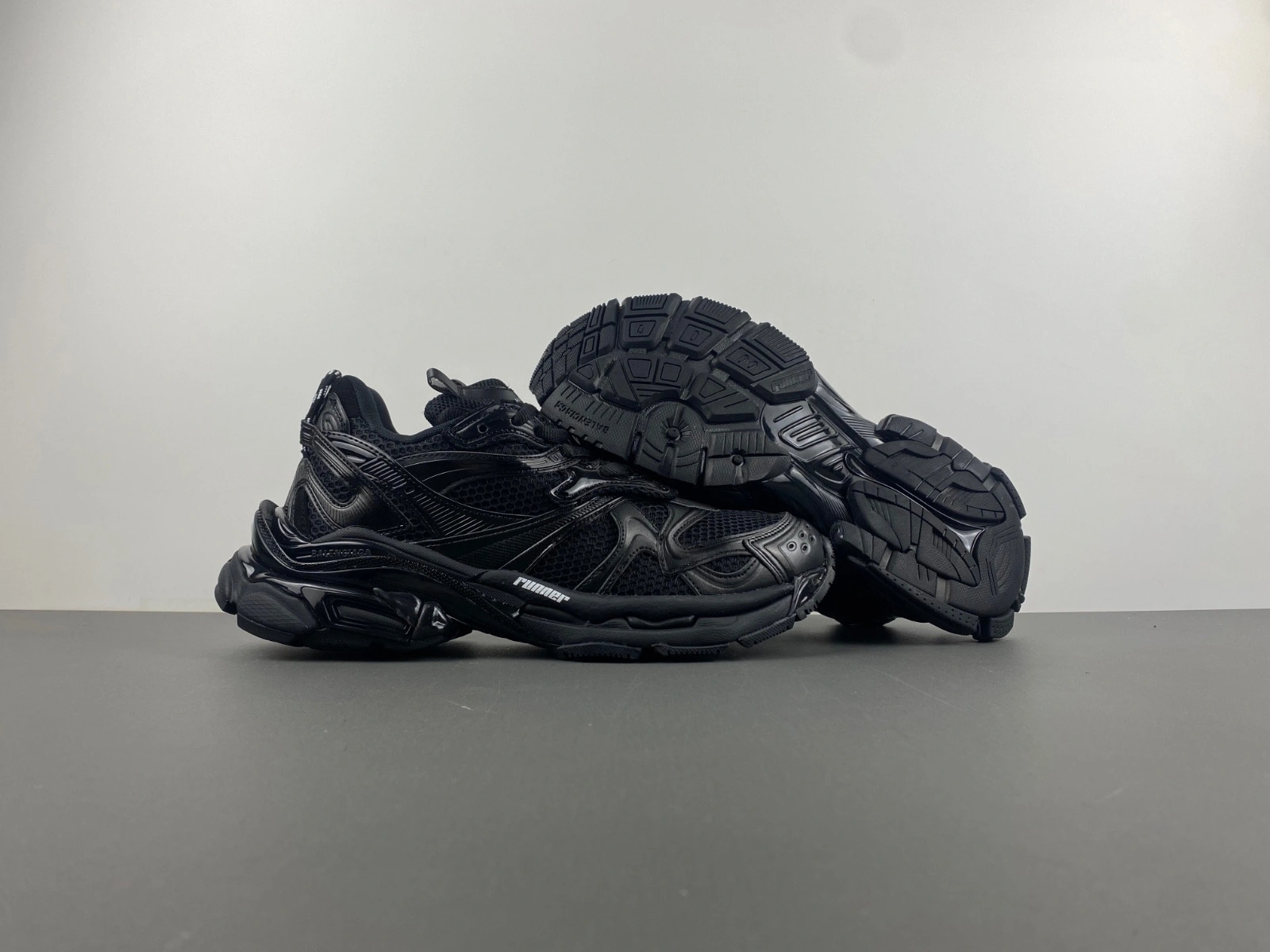 Balenciaga Men's Runner 2.0 Sneaker in Matte Black