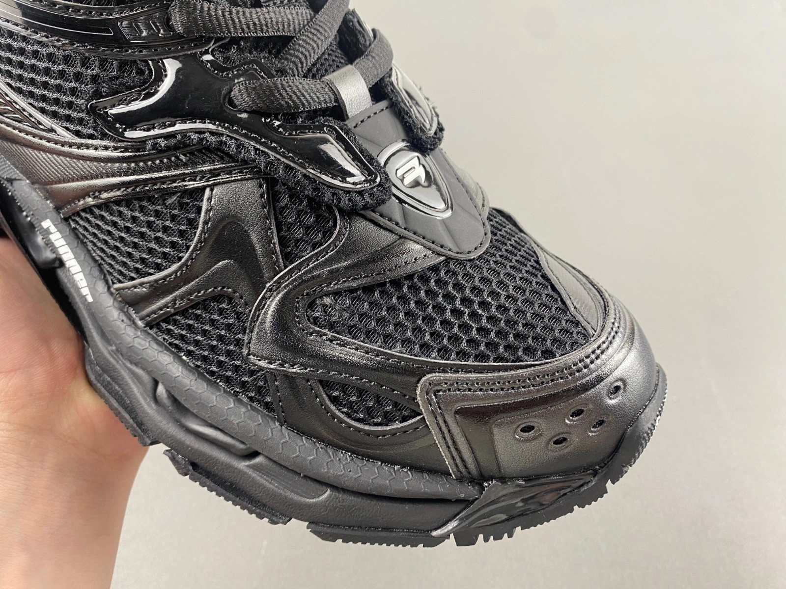 Balenciaga Men's Runner 2.0 Sneaker in Matte Black