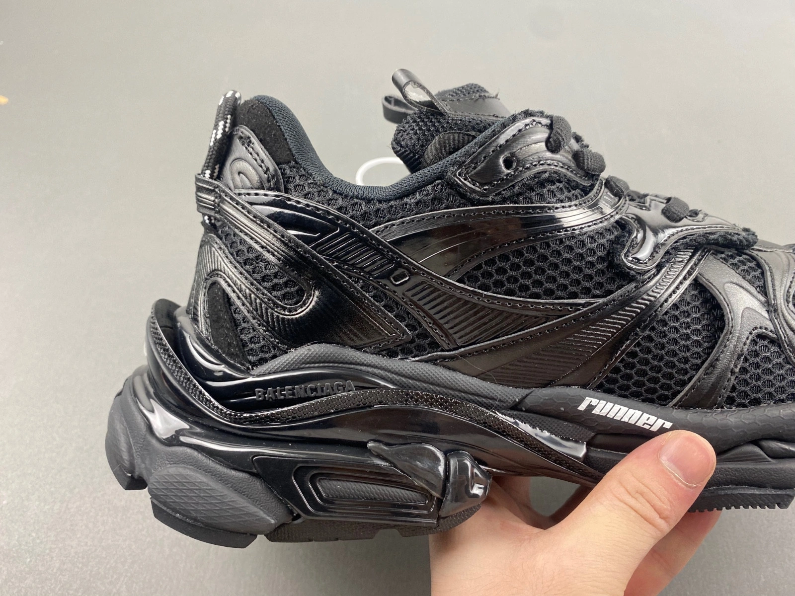 Balenciaga Men's Runner 2.0 Sneaker in Matte Black