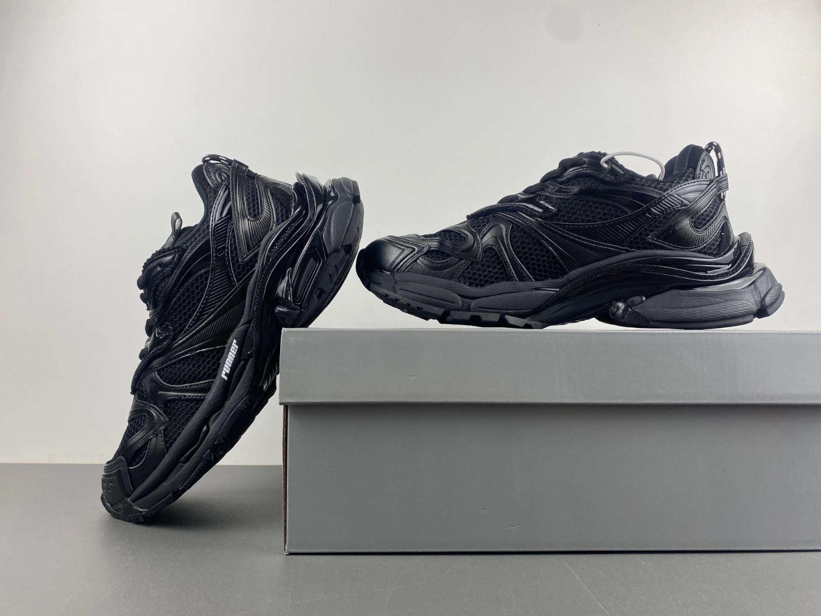 Balenciaga Men's Runner 2.0 Sneaker in Matte Black