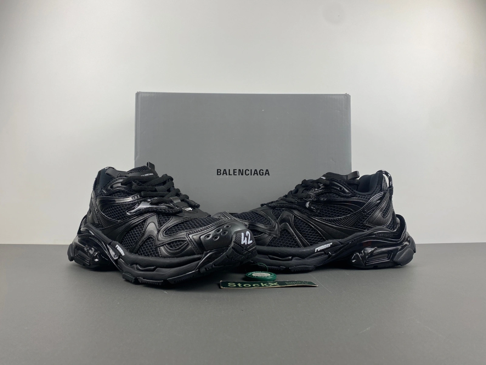 Balenciaga Men's Runner 2.0 Sneaker in Matte Black