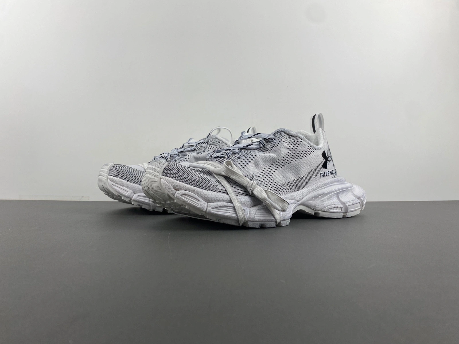 Balenciaga Men's Under Armour 3xl Knit Sneaker in White