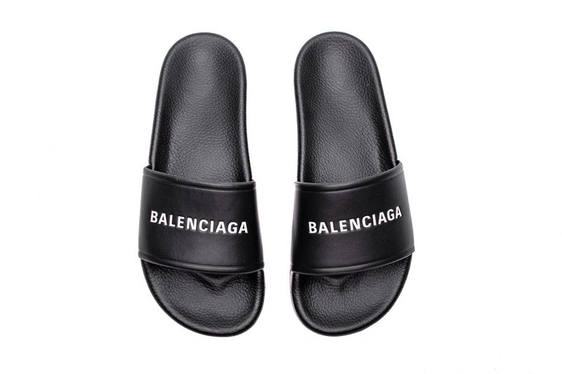 Balenciaga Slippers All Black 506347- WAL00 -9061