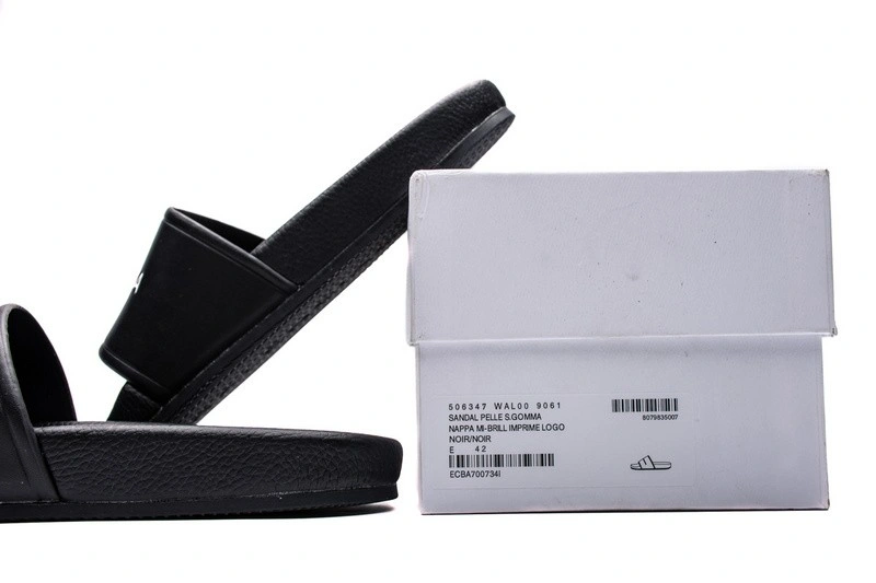 Balenciaga Slippers All Black 506347- WAL00 -9061