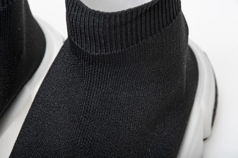 Balenciaga Speed Trainer Mid Black White Black  494371 w05g0 1000