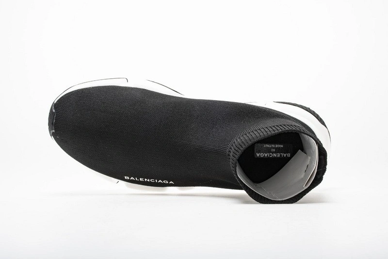 Balenciaga Speed Trainer Mid Black White Black  494371 w05g0 1000