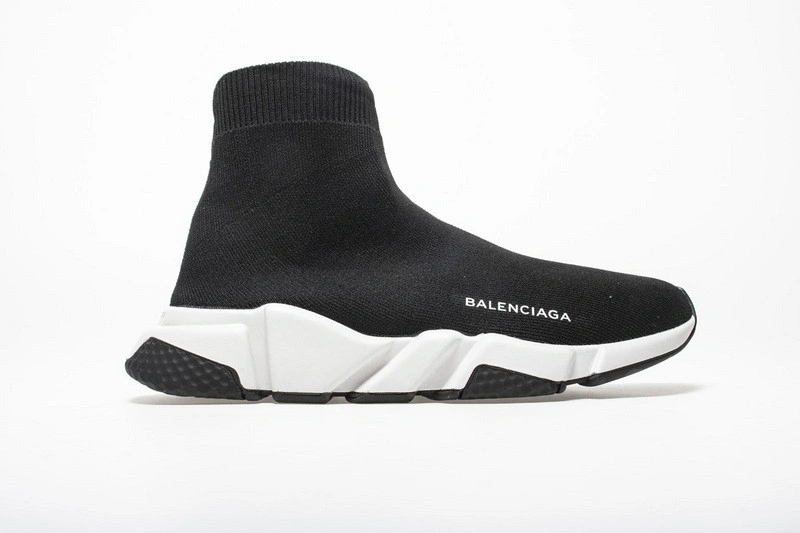 Balenciaga Speed Trainer Mid Black White Black  494371 w05g0 1000