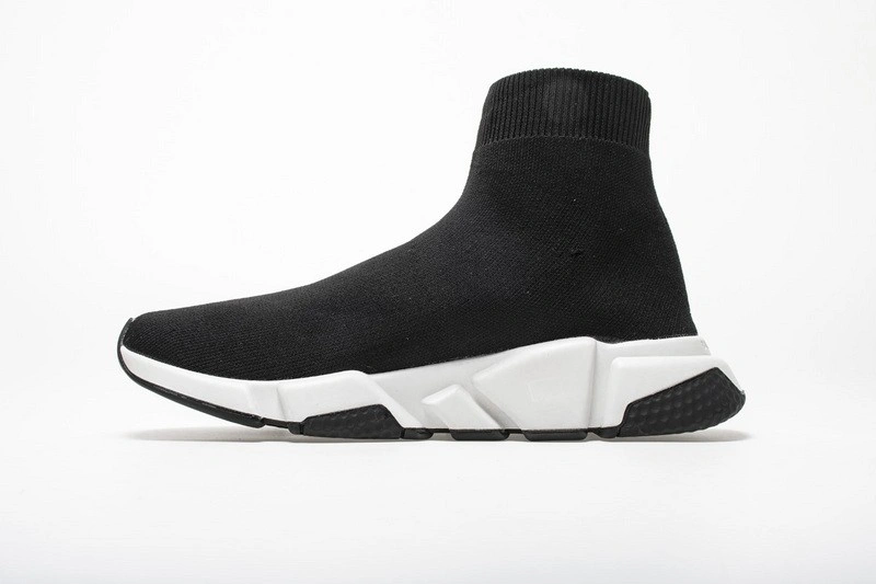 Balenciaga Speed Trainer Mid Black White Black  494371 w05g0 1000