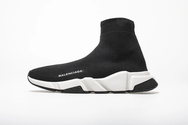 Balenciaga Speed Trainer Mid Black White Black  494371 w05g0 1000