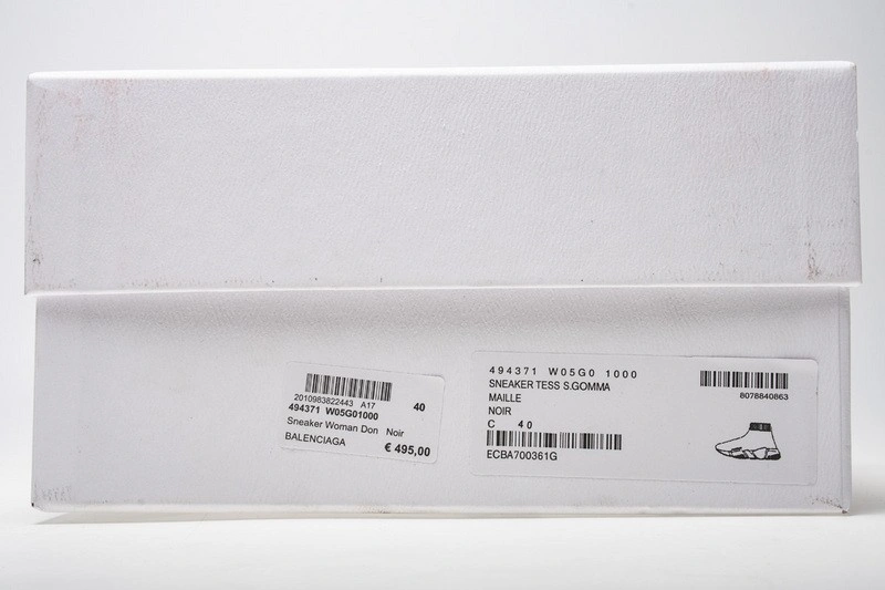 Balenciaga Speed Trainer Mid Black White Black  494371 w05g0 1000