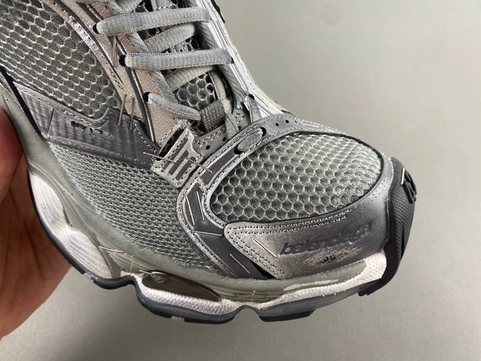 Balenciaga Stapler Sneaker in Grey