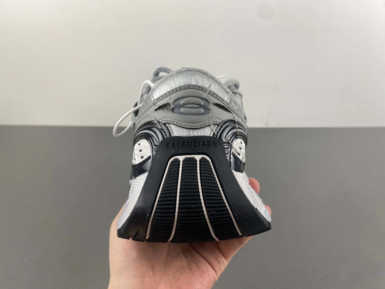 Balenciaga Stapler Sneaker in Grey