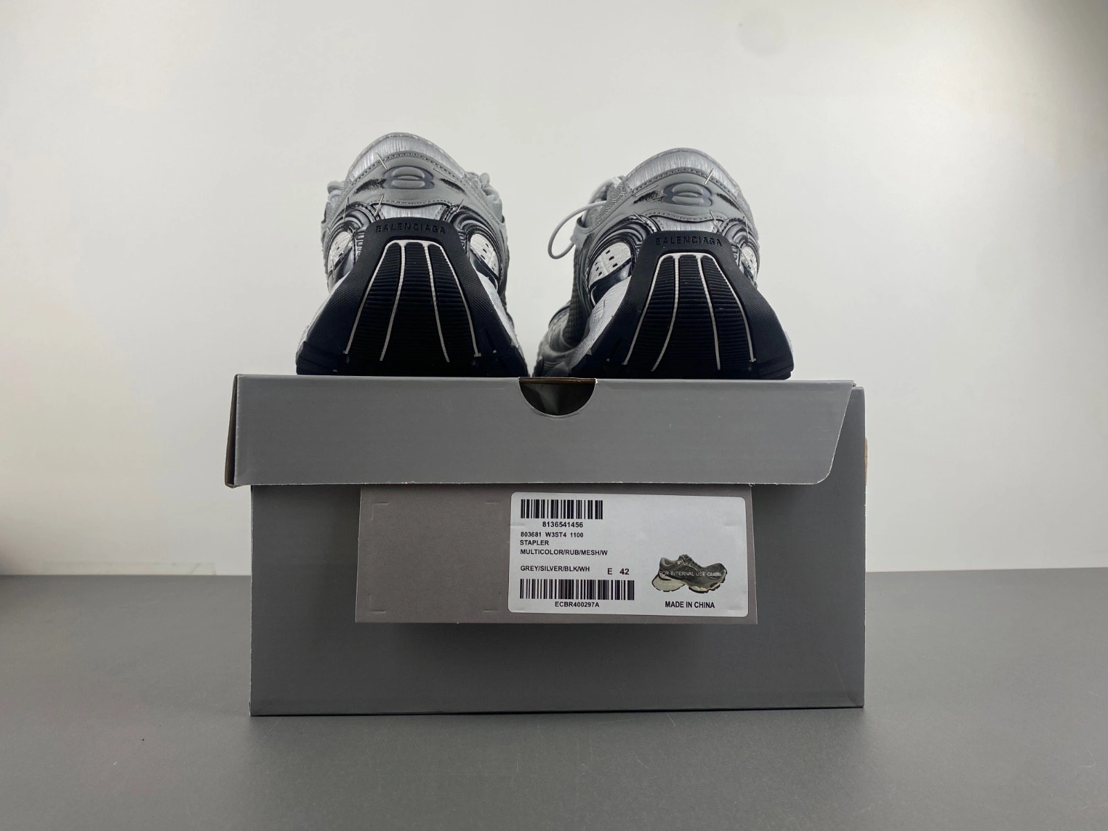 Balenciaga Stapler Sneaker in Grey