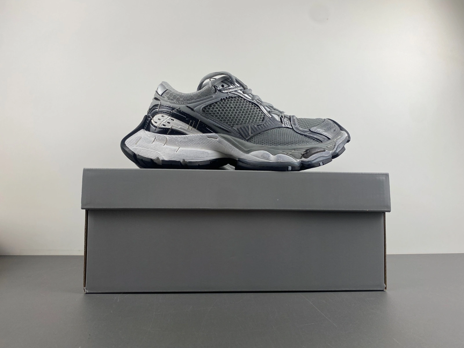 Balenciaga Stapler Sneaker in Grey