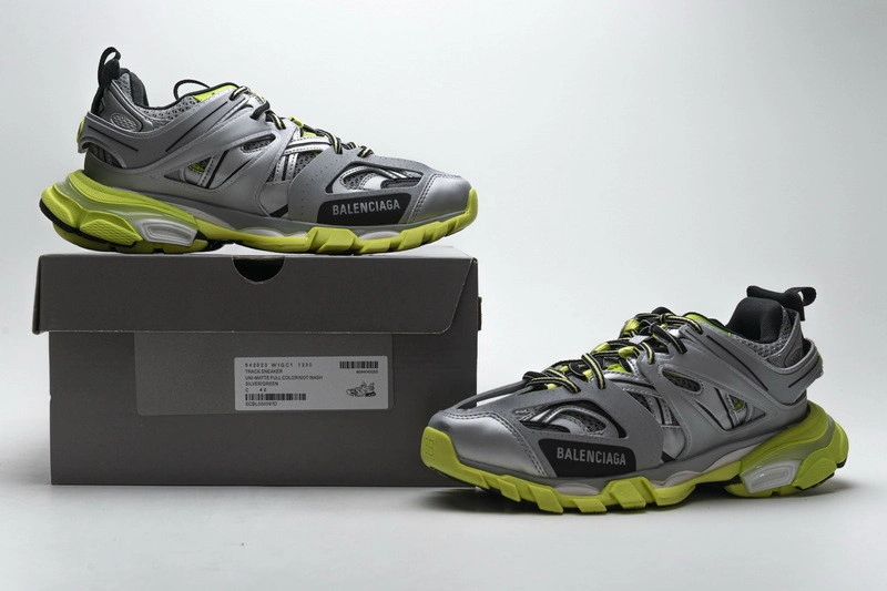 Balenciaga Track   3.0.Silver Green
