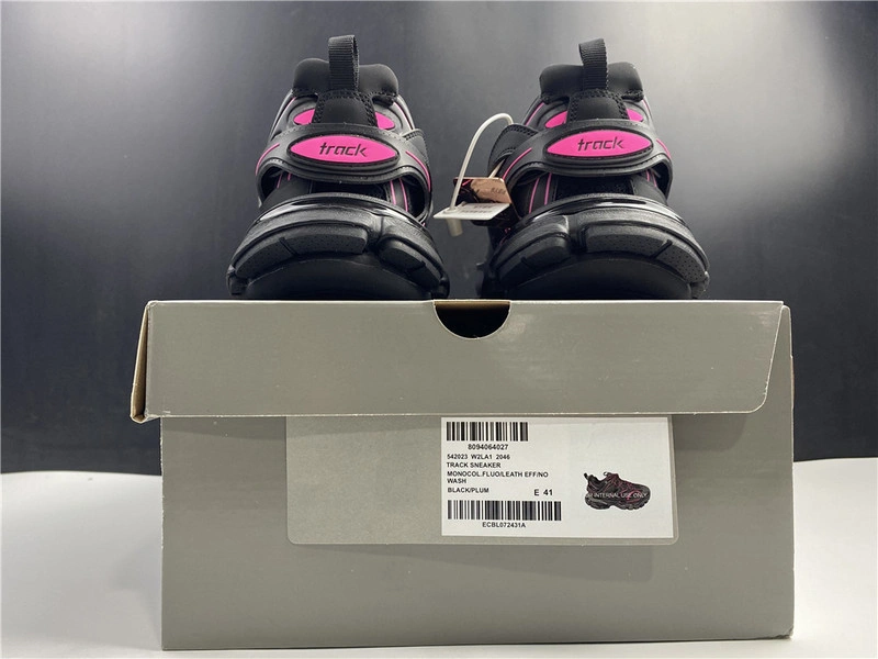 Balenciaga Track  black with red lines