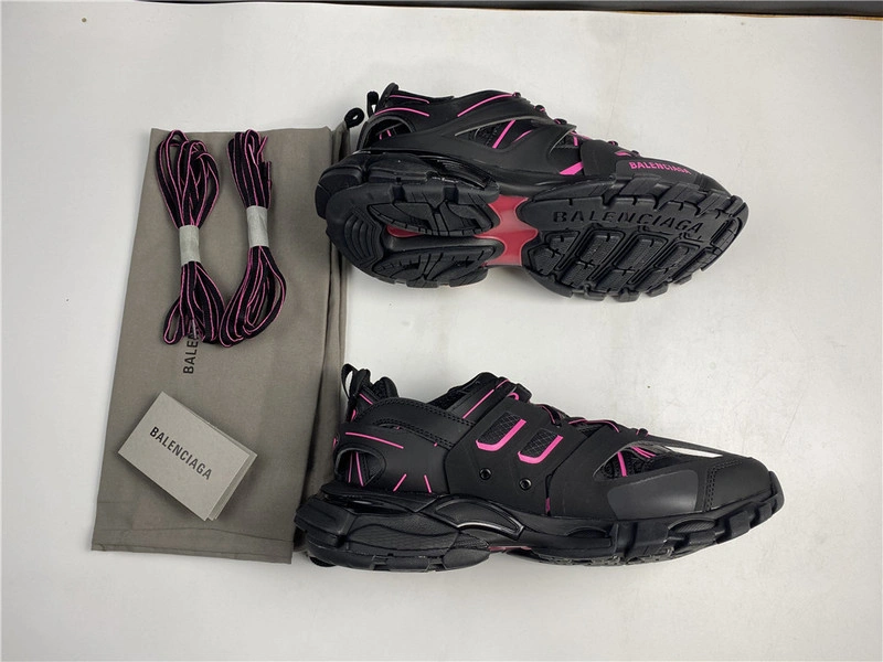 Balenciaga Track  black with red lines