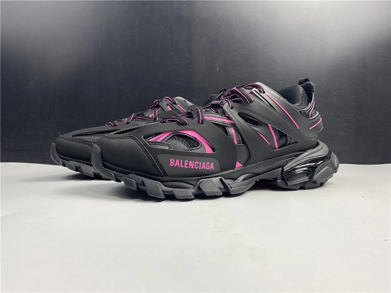 Balenciaga Track  black with red lines