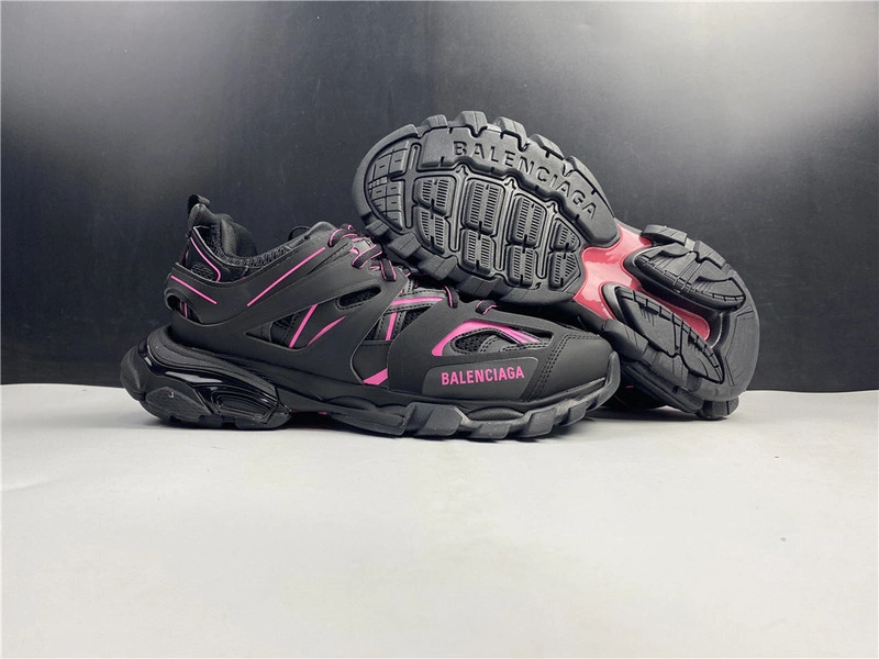 Balenciaga Track  black with red lines