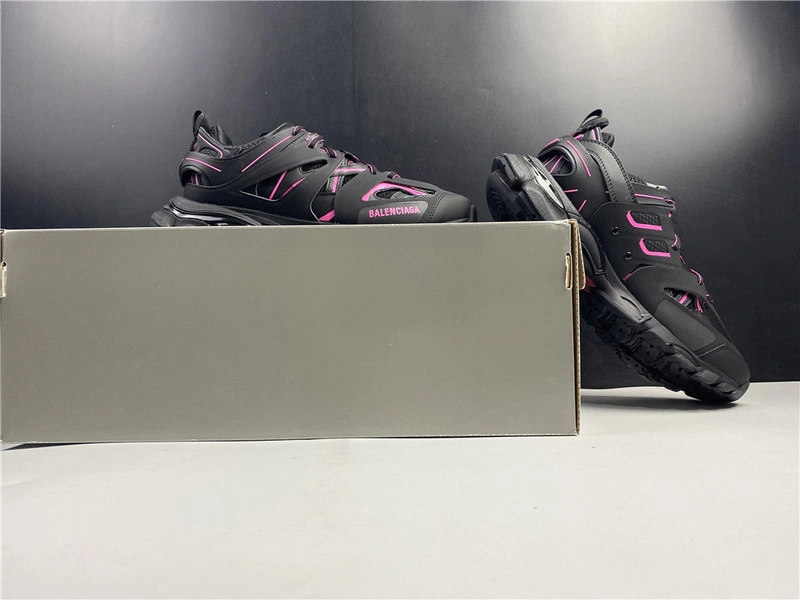 Balenciaga Track  black with red lines