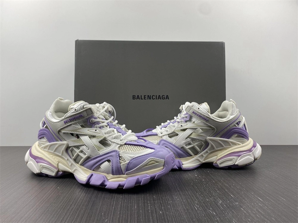Balenciaga Track TRAINER  4.0   white &purple&grey