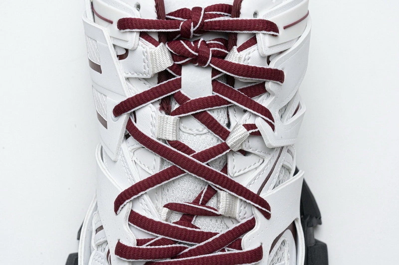 Balenciaga Track white with red line