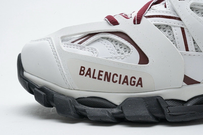 Balenciaga Track white with red line