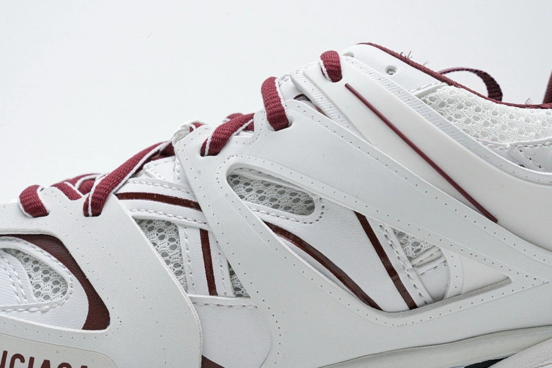Balenciaga Track white with red line
