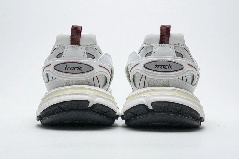 Balenciaga Track white with red line