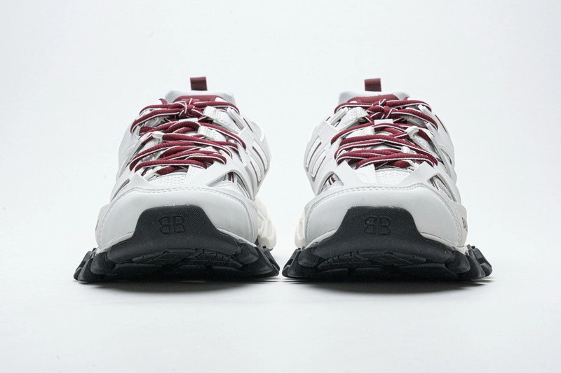 Balenciaga Track white with red line