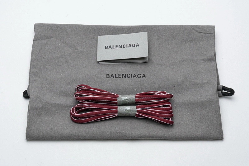 Balenciaga Track white with red line