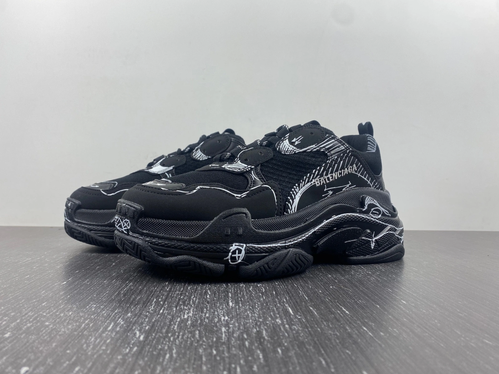 Balenciaga Triple  S SKETCH BLACK