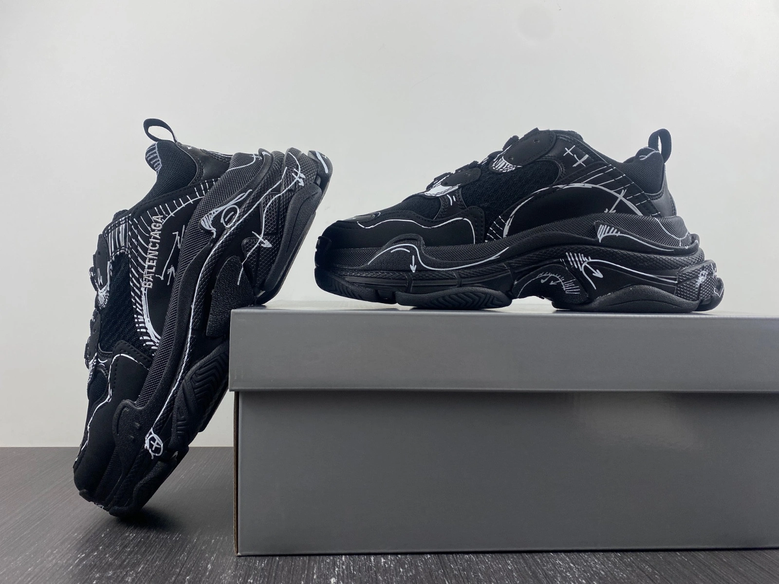 Balenciaga Triple  S SKETCH BLACK