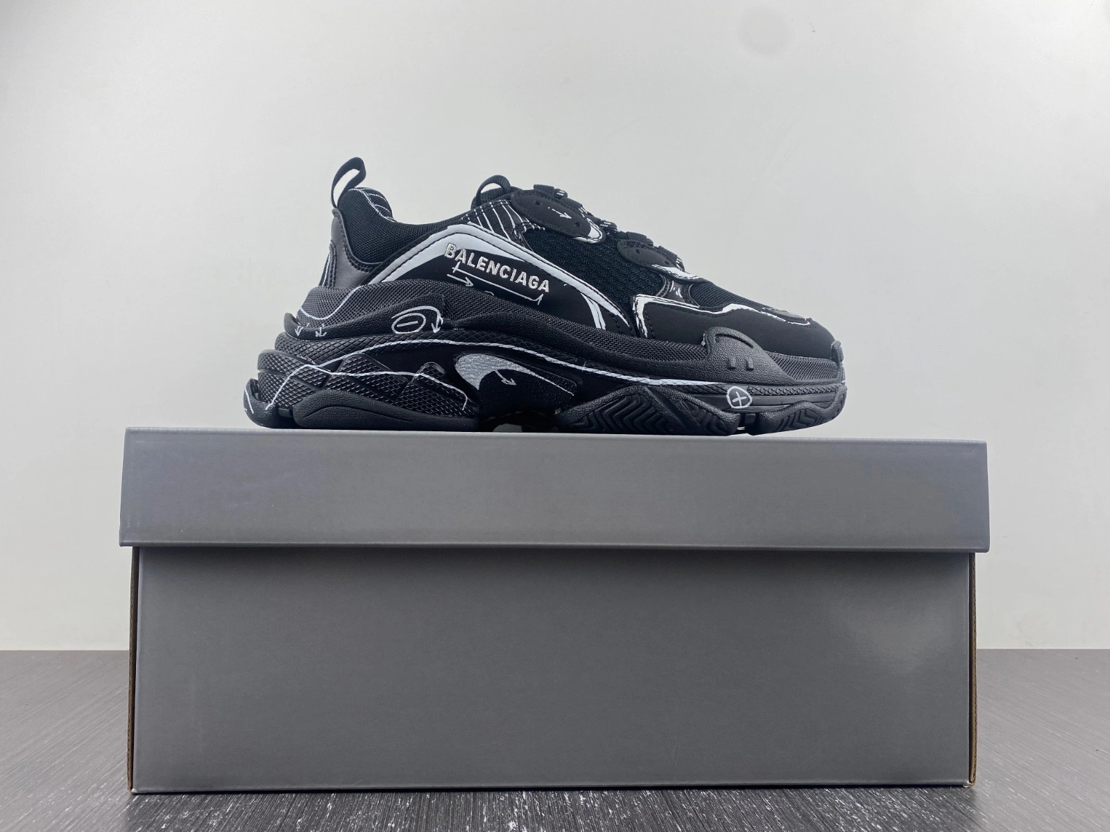Balenciaga Triple  S SKETCH BLACK