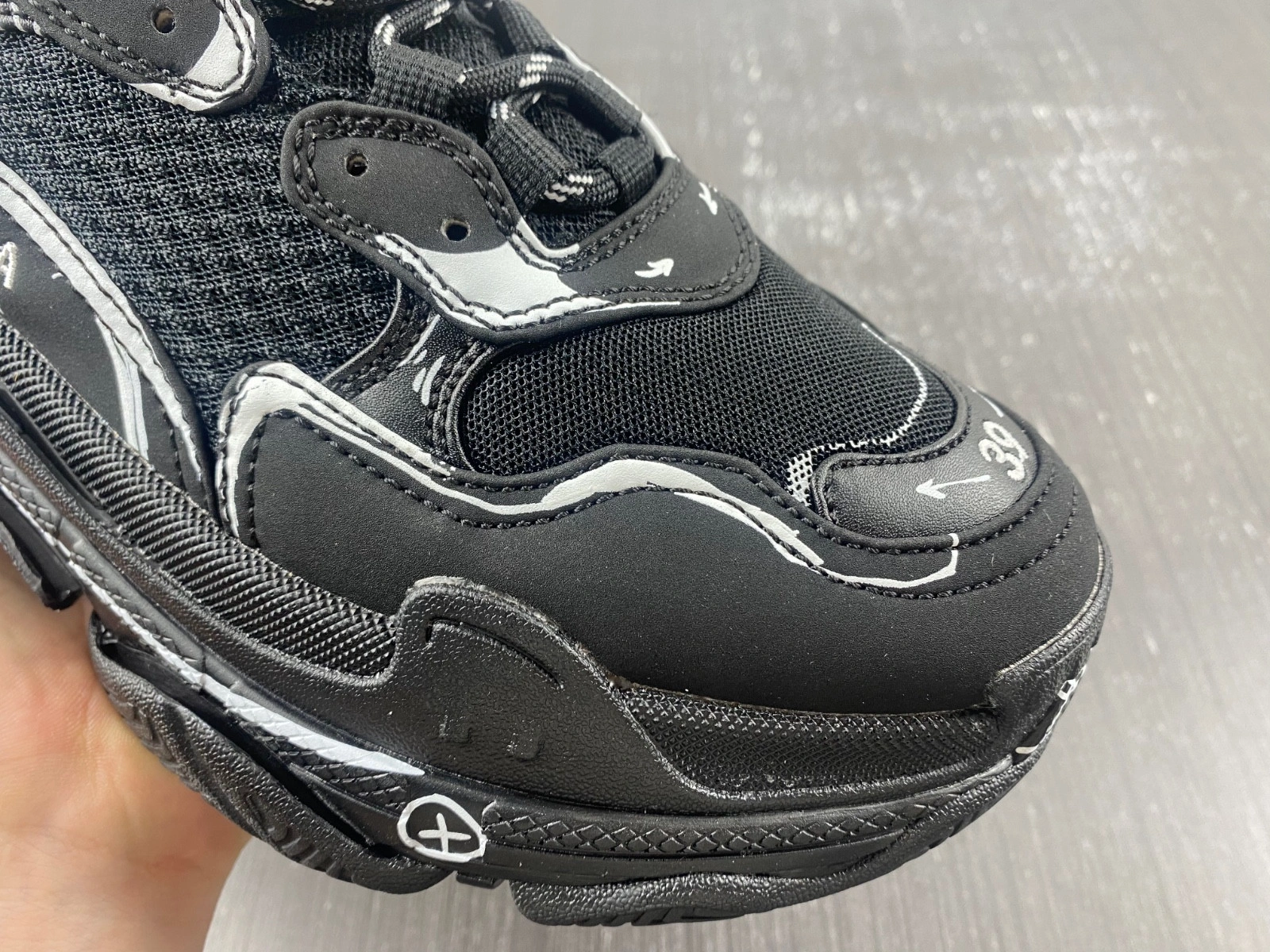 Balenciaga Triple  S SKETCH BLACK