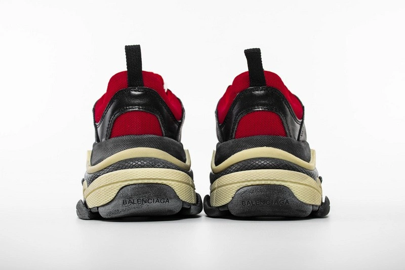 Balenciaga Triple S  Red  Black