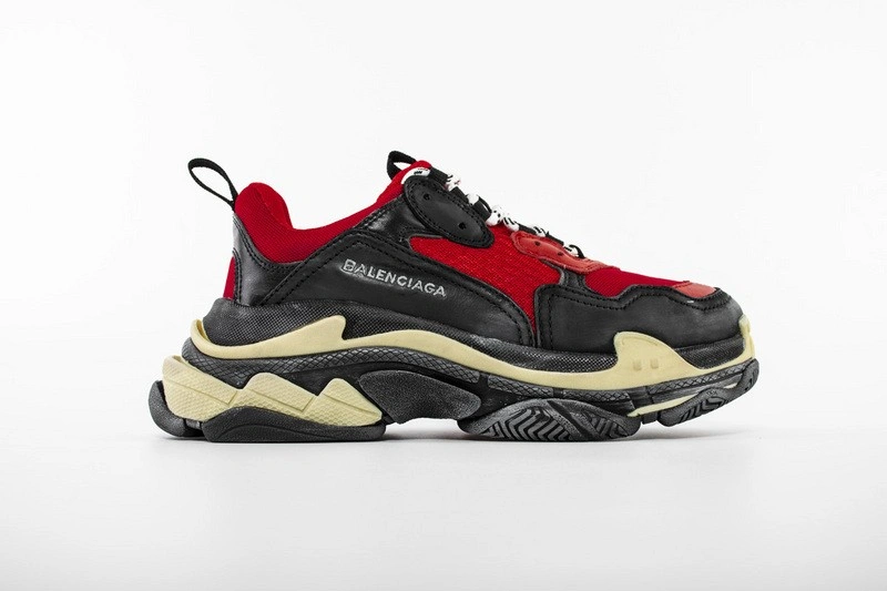 Balenciaga Triple S  Red  Black