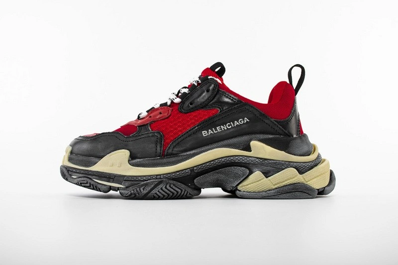 Balenciaga Triple S  Red  Black