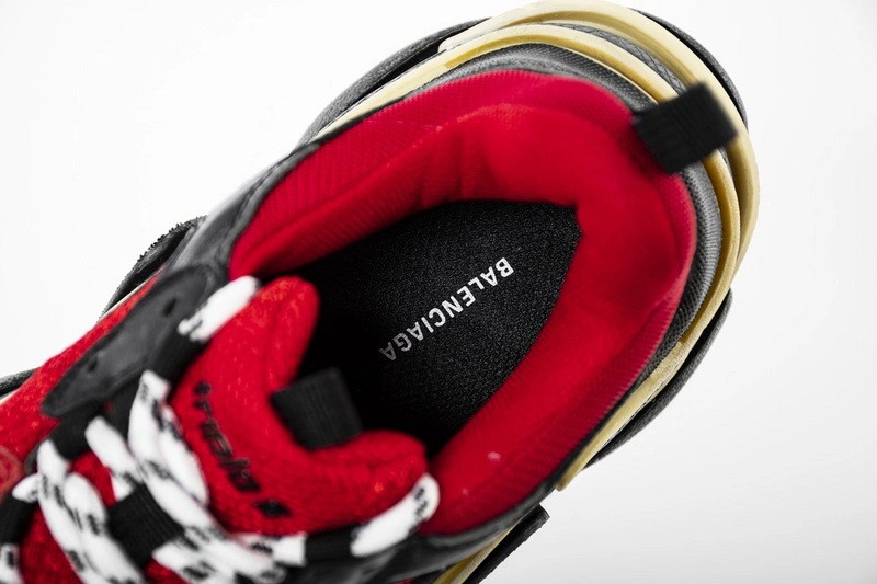 Balenciaga Triple S  Red  Black