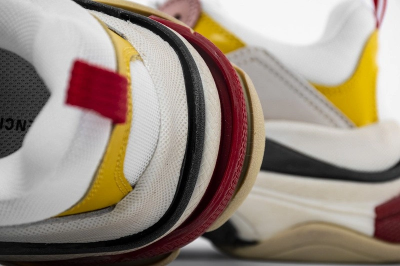 Balenciaga Triple S Cream Yellow Red Women