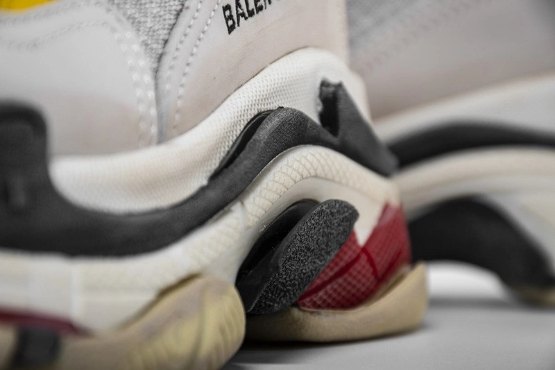 Balenciaga Triple S Cream Yellow Red Women