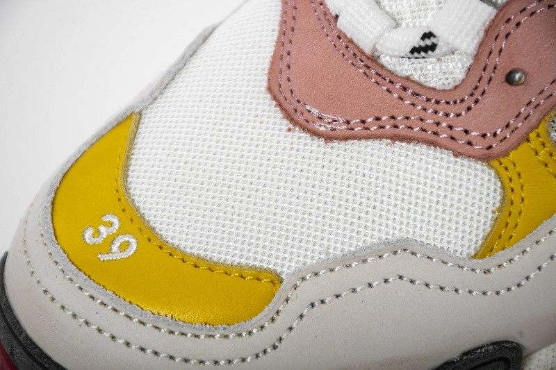 Balenciaga Triple S Cream Yellow Red Women