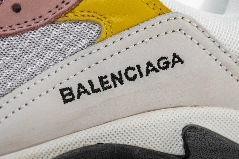 Balenciaga Triple S Cream Yellow Red Women
