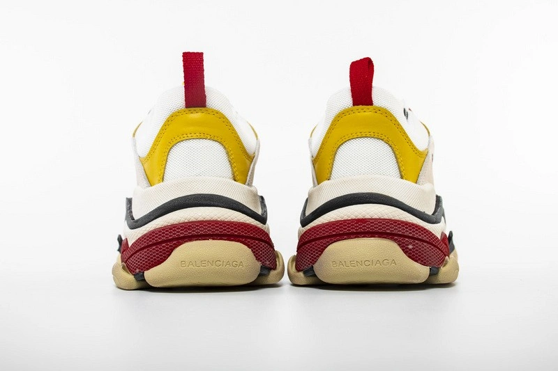 Balenciaga Triple S Cream Yellow Red Women