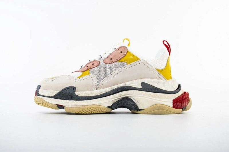 Balenciaga Triple S Cream Yellow Red Women
