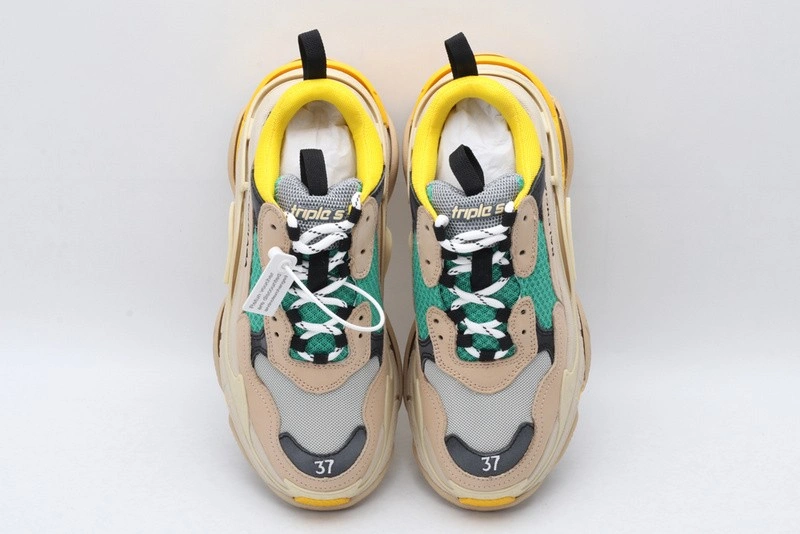 Balenciaga Triple S Neon white Green  yellow