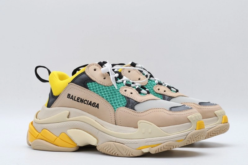 Balenciaga Triple S Neon white Green  yellow